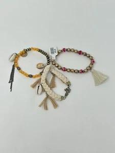 Free People Beaded Anklet Set NWT $28 - Picture 1 of 4