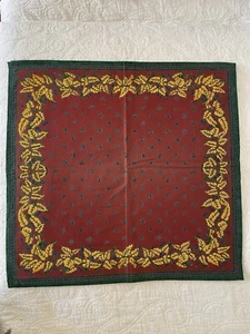 Williams Sonoma Provence 4 Count 20” Square Napkin Burgundy Blue Butterfly NWOT - Picture 1 of 6