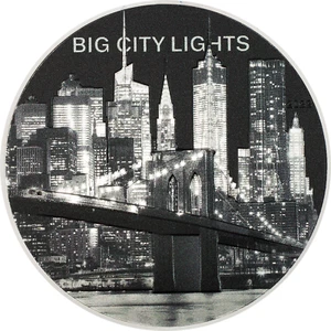 2022 Cook Islands 1 oz Proof Silver Big City Lights New York City CIT - Picture 1 of 3