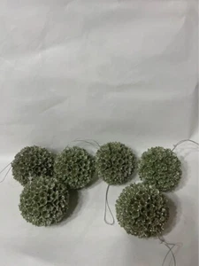 Palla ornamentale bacche - verde. Set di 6 - Foto 1 di 12