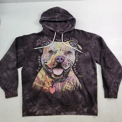 Толстовка с капюшоном The Mountain Beware Of Pit Bulls They Will Steal Your Heart размер L б/у в отличном состоянии - Изображение 1 из 4