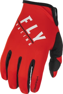 Fly Racing Windproof Lite Gloves 9 Black/Red 371-14309 - Picture 1 of 1