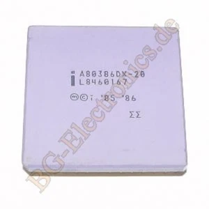 1 x A80386DX-16 Microprocessor, 16|32bit Data Bus, 16MHz Intel CPGA-132 1pcs - Bild 1 von 1