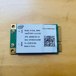 Intel WiFi Link 5100 512AN_MMW Wireless N Dual Band Mini PCI-E WLAN Card Laptop - Picture 1 of 2