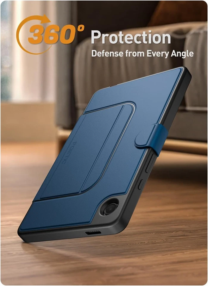 For Samsung Galaxy Tab A9 Case Poetic Magnetic Fidget Mount Folio Stand Blue