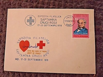 ROMANIA FIRST DAY COVER 1978 SAPTAMINIA CRUCII ROSII - Image 1 of 3