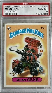 1985 GARBAGE PAIL KIDS SERIES 1 GPK #41A MEAN GENE PSA 10 - Bild 1 von 1