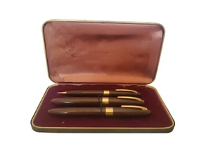 Sheaffer Vintage Fountain Pen 3 Piece Set With Original Case - Picture 1 of 12