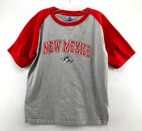 NCAA New Mexico Lobos Shirt Mens Large Basketball Gray Tagless Cover