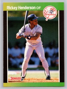 1989 DONRUSS #245 RICKEY HENDERSON  NEW YORK YANKEES