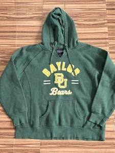 Baylor Bears Sweatshirt Womens Green Pullover Hoodie sz XL - Picture 1 of 4
