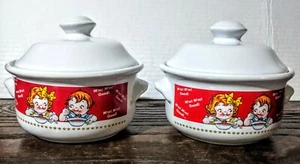 Campbell Covered Soup Bowls From Houston Harvest Gifts 1998 - Picture 1 of 6