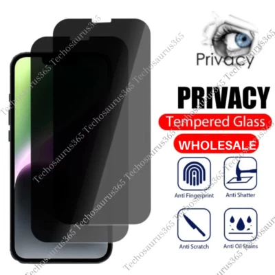 Lote Protector Pantalla Vidrio Templado Antiespía Privacidad Para iPhone 16 15 14 13 12 X Foto 1 de 4
