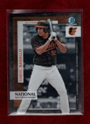 SAMUEL BASALLO 2024 BOWMAN NATIONAL CONVENTION PROSPECT CARD BALTIMORE ORIOLES - Image 1 of 2