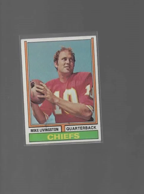 1974 Topps Football Set MIKE LIVINGSTON RC  Card # 459 VERY NICE CARD  - Image 1 of 1