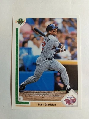1991 Upper Deck Dan Gladden Minnesota Twins #659 - Image 1 of 2