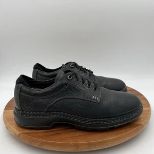Size 8 M Timberland Mens Black Leather Oxford Casual Lace Up Shoes - Picture 1 of 12