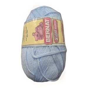 One Bernat Softee Baby Vintage Yarn 5oz Skeins Pale Blue 100% Acrylic - Picture 1 of 3