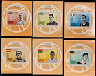 1970 Soccer Players - MNH Stamp Collection – 6 Stamps Blocks Full Set