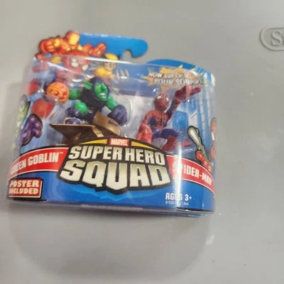 CONJUNTO DUENDE VERDE E HOMEM-ARANHA SUPER HERÓI ESQUADRÃO 2008 MARVEL H45 - Imagem 1 de 2