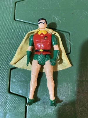 Boneco de ação vintage 1984 Robin DC Comics Super Powers com cabo Kenner - Imagem 1 de 4
