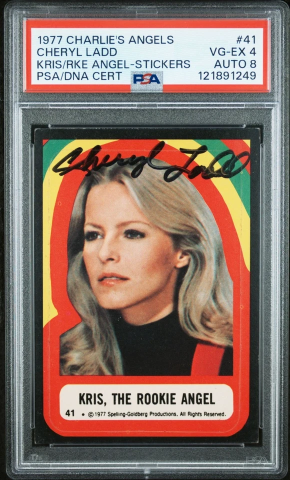 1977 CHARLIE'S ANGELS STICKERS 41 ~~CHERYL LADD AUTOGRAPHED!!~~ - Image 1 of 1