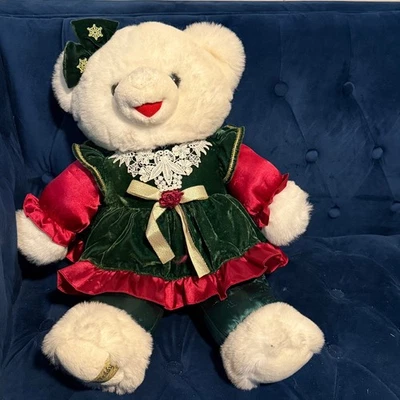 Плюшевый медвежонок Dandee 1998 снежинка плюшевый мишка 22 дюйма для девочки праздник Рождество - Изображение 1 из 4