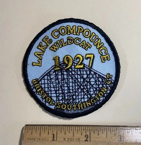 Lake Compounce Wildcat Wooden Rollercoaster Bristol Connecticut Souvenir Patch - Bild 1 von 3