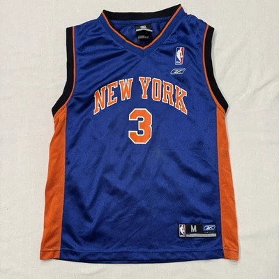 Reebok NBA Basketball Jersey New York Knicks Stephon Marbury #3 Youth Medium - Image 1 of 4
