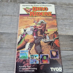 Vintage VHS Dino Riders Animation Cartoon Videokassette: The Dino Rider Adventures - Bild 1 von 6