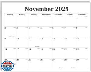 Magnetic Fridge Calendar 2025-2026 - Calendar 2026 from November 2025 Until J - Picture 1 of 5
