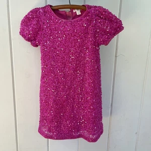J. Crew Crewcuts Mädchen Pailletten Puffärmel Kleid Gr. 6, Kostüm Party, Hochzeit - Bild 1 von 5