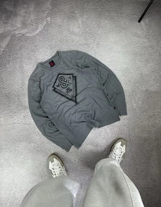 Dolce & Gabbana Ski Club Longsleeve Gray Italy 46 Size M Mens Y2K Style - Picture 1 of 11