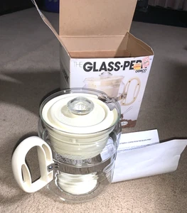 Vintage GEMCO Brand Glass Stovetop Percolator Coffee Pot 4 - 8 Cups Almond - Picture 1 of 7