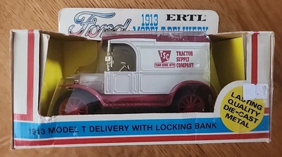 Ertl Die-Cast Metal 1913 Modelo T Ford TSC Entrega Réplica Banco Escala 1/25 Foto 1 de 4