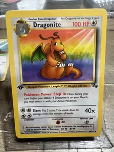 Dragonite 19/62 Fossil Regular - Picture 1 of 2
