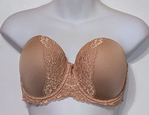 Victoria's Secret Dream Angel Beige Strapless 34 DDD Bra. - Picture 1 of 5