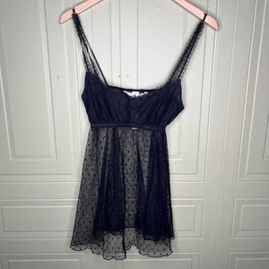 Neu mit Etikett Victoria Secret Pink Lable Baby Puppe Dessous Größe Small schwarz durchsichtig - Bild 1 von 7