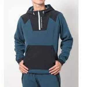 Under Armour Men's UA RUSH Fleece Hoodie 1366177 Large Aqua Sample - Picture 1 of 10