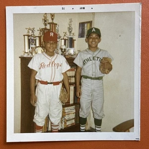 African American Little League Boys uniform VINTAGE COLOR PHOTO ORIGINAL black - Picture 1 of 2