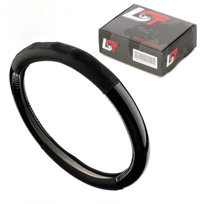 Lenkradschoner Lenkradbezug Ø 38x9 cm Schwarz Carbonlook für VW Golf Jetta Eos - Bild 1 von 4