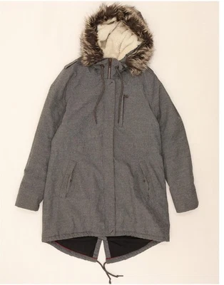 Chaqueta parka con capucha O'NEILL para mujer Reino Unido 16 grande gris poliéster BF14 Foto 1 de 3
