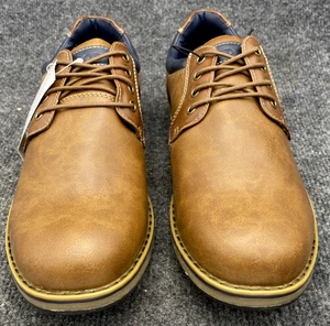 IZOD Para Hombres 11 M CAL Marrón Derby Zapato Informal con Cordones Espuma con Memoria Nuevo - Imagen 1 de 9