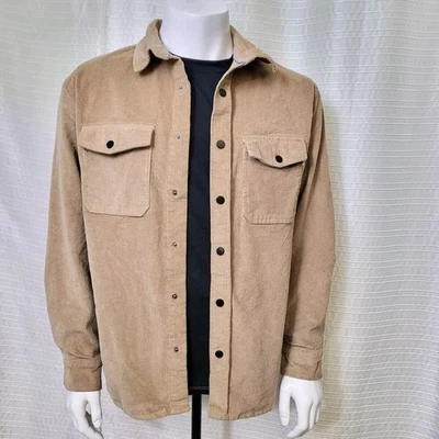 Sovereign Code Fresh Corduroy Shirt Rugged Khaki Men's XL - Image 1 of 4