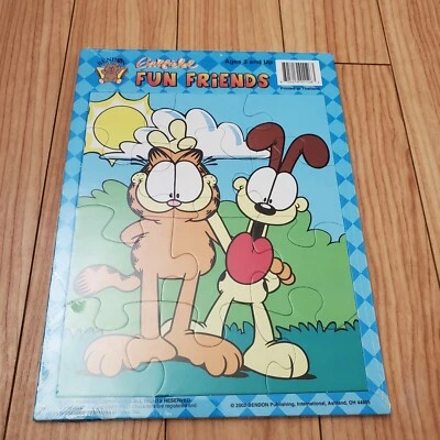 Garfield & Odie 12 Piece Frame Tray Puzzle Lot Fun Friends & Lets Play Bendon - Image 1 of 4