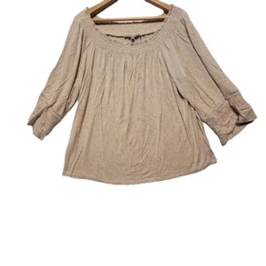 Danielrainn Women's Blouse Top Cream Beige XL - Picture 1 of 10