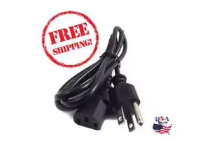 AC Power Cord Cable For DELL U3014 E2014H U2412M P2412H U2413 P1913s LED MONITOR - Picture 1 of 2