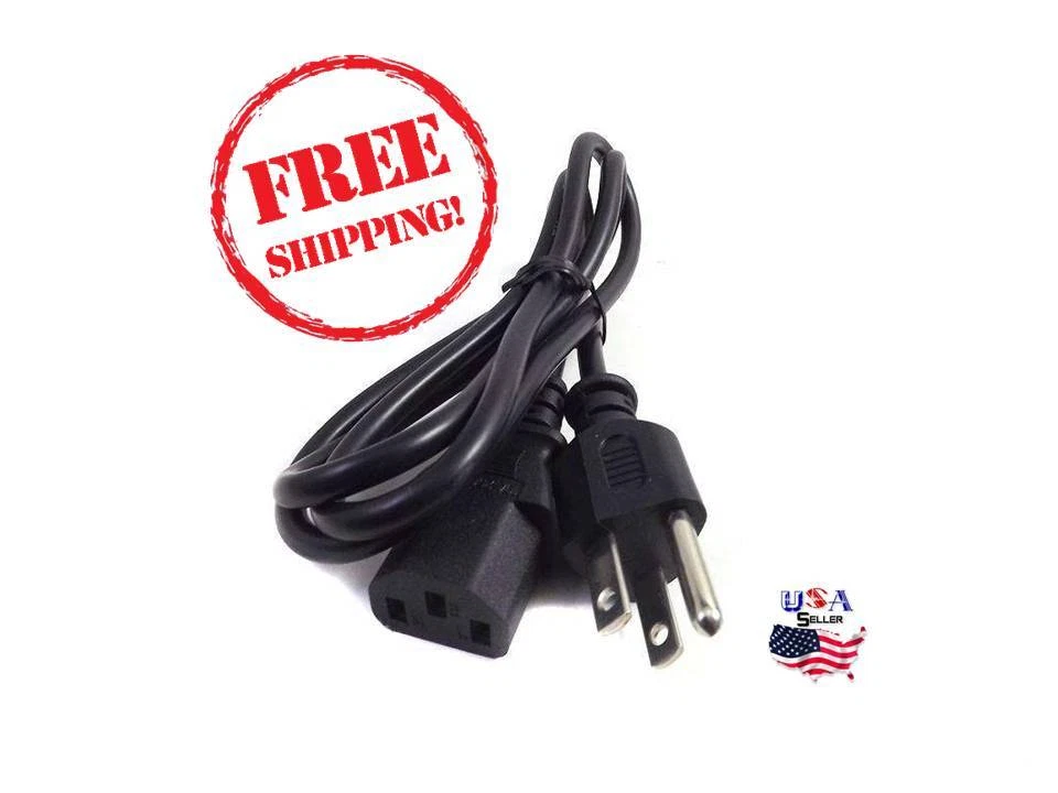 AC Power Cord Cable For DELL U3014 E2014H U2412M P2412H U2413 P1913s LED MONITOR - Image 1 of 2