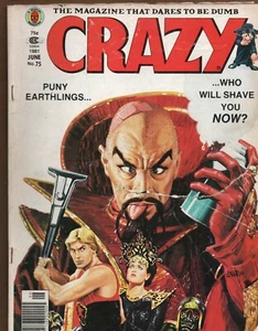 Vintage Crazy Magazine, June 1981, No. 75, Marvel, Puny Earthlings - Picture 1 of 3