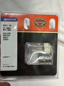 Harley-Davidson Genuine NOS Multi-Fit Chrome 35471-05 Gear Shifter Shaft Cover - Bild 1 von 2